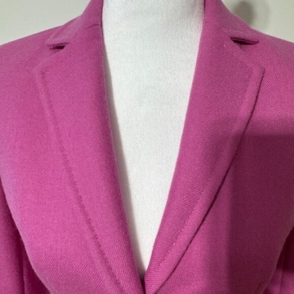 J crew pink wool fitted blazer with gold buttons size 2 - Picture 15 of 15